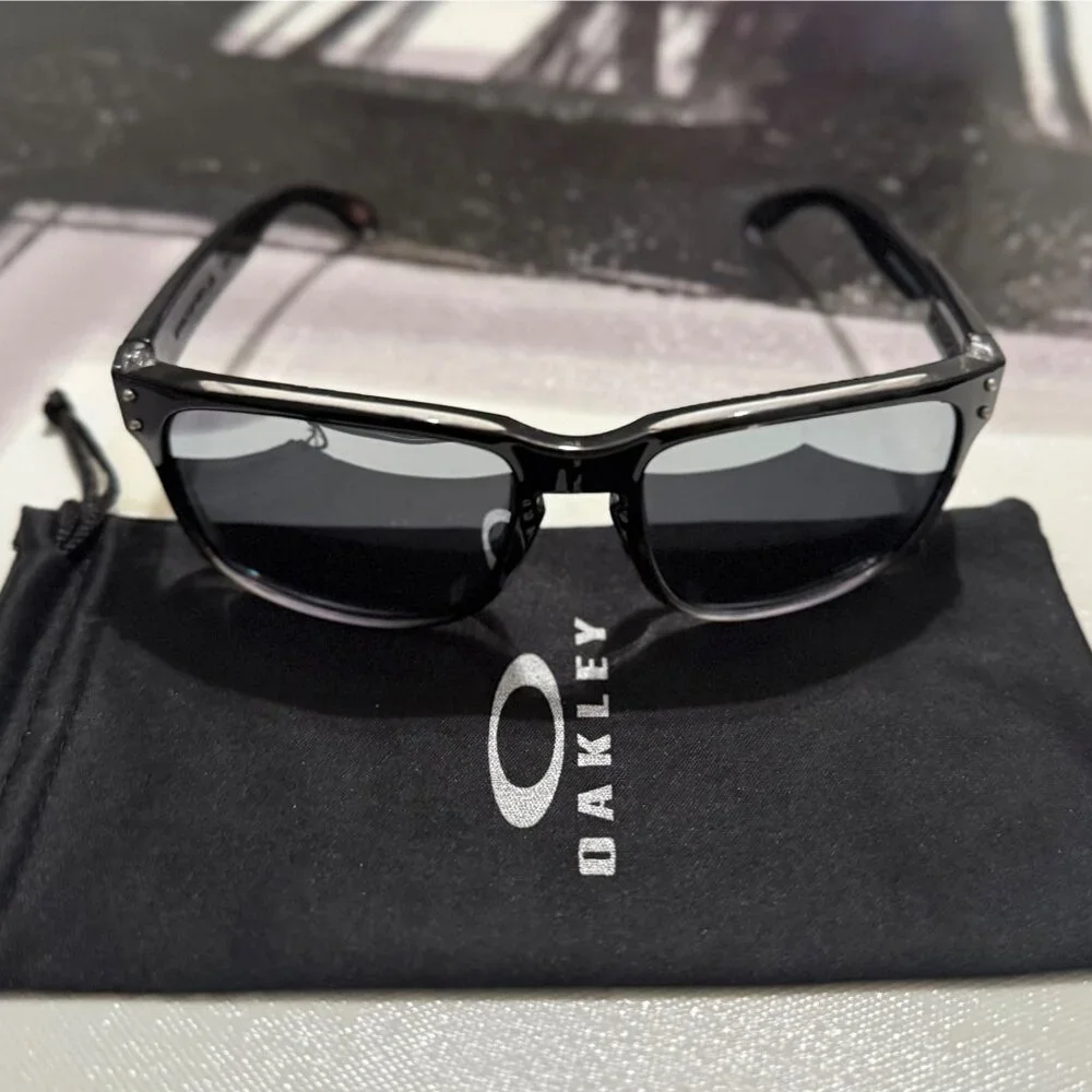 OO9102 Oakley Holbrook Dark Ink Fade Prizm Polarized Sunglasses - Picture 7 of 11